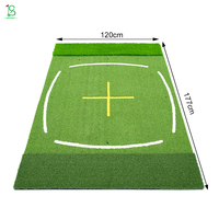 Tapis d'entraînement de golf professionnel 3 en 1 pour l'enseignement sur le terrain de golf, la simulation de golf et l'entraînement au swing