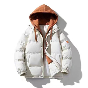 Fabricant de vestes d'hiver matelassées personnalisées, vente en gros de parkas chauds à capuche pour hommes, vêtements d'extérieur décontractés, manteaux d'hiver tendance - Product Image 4