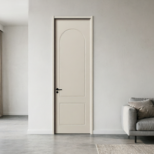 Puertas Interiores de Madera Compuesta al por Mayor Directo de Fábrica, Conjuntos de Puertas Precolgadas para Proyectos de Hoteles y Apartamentos - Product Image 3
