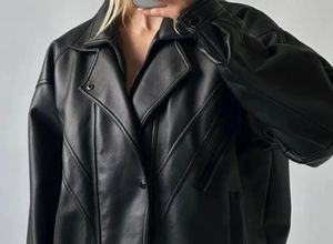 Veste bomber en cuir d'agneau véritable de haute qualité pour femmes avec rembourrage en coton, design respirant, tailles personnalisées disponibles - Product Image 5