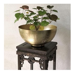 Maceta Metálica Premium, Decorativa, Hecha a Mano, para Jardín, Contenedor de Lujo para Interiores y Exteriores, Exhibición Botánica - Product Image 3