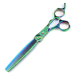 Ciseaux de coiffure professionnels Tegra Surgical 2024 pour droitiers, ciseaux de barbier, ciseaux de coupe de cheveux, ciseaux à bord rasoir - Product Image 3