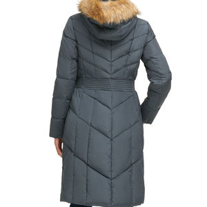 Chaqueta Larga Acolchada para Mujer al por Mayor, Servicio OEM ODM, Chaqueta de Plumón Sólida para Mujer para Clima Frío - Product Image 6