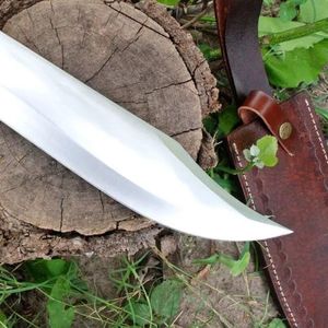 Couteaux Bowie faits main de haute qualité en acier inoxydable, couteau de chasse à lame fixe, équipement de survie pour le camping et la randonnée en plein air - Product Image 6