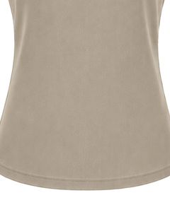 Customized Beige Women Casual T Shirt Floral Ring Neck Short Sleeve Summer Fashion Soft Stretch Ladies Tee Daily Wear <b>Top</b> Blouse - Product Image 6