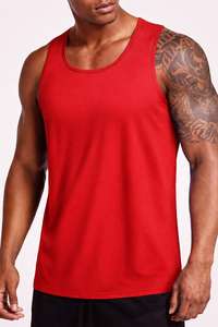 Camiseta Deportiva de Poliéster para Hombre, Chaleco sin Mangas, Camiseta de Tirantes para Gimnasio, Culturismo, Fitness, Running, Antipilling, Impresión Digital - Product Image 2