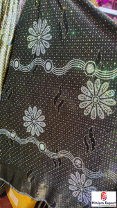 Hot Fix Rhinestone Crystal Mesh Fabric 70 GSM Eco Friendly Lightweight OEM ODM Custom Manufacturer Bridal Garment Water - Product Image 6