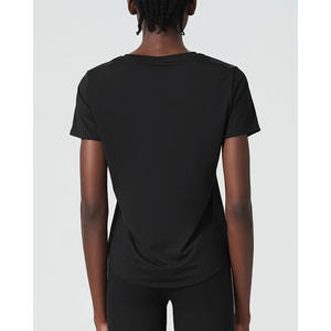 Hauts de sport coupe-vent doux pour la gym, le fitness et le yoga – Vêtements décontractés amples pour l'extérieur – Hauts d'entraînement à manches courtes pour femmes – Chemises de sport d'été - Product Image 5