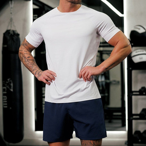 Camiseta Blanca de Algodón 100% de 220g con Logotipo Bordado Personalizado al por Mayor, Camiseta Lisa Extra Grande para Hombre - Product Image 1