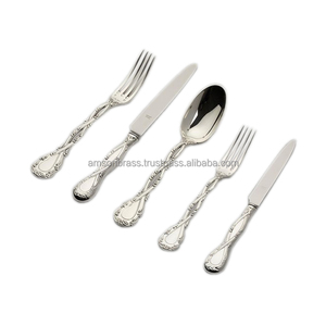 Ensemble de couverts décoratifs ensemble de couteaux, fourchette et cuillère en acier inoxydable ensemble de couverts de table ensemble de couverts royaux - Product Image 1