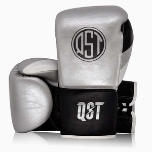 <b>Black</b> PU Boxing Gloves Customized Sizes and color Gloves Breathable For Training Adjustable Wrist Strap Gloves - Product Image 1