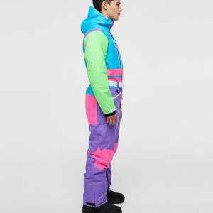 Traje de esquí de alta calidad, transpirable, para hombre, para snowboard, de una pieza. - Product Image 3