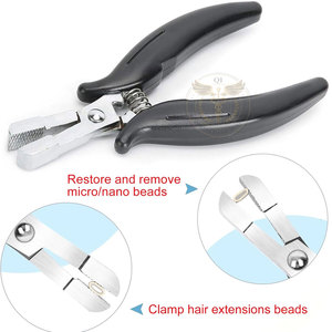 Herramienta Fusion Bond Crusher para Extensiones de Cabello de Queratina, Alicates para Micro Anillos y Perlas, Herramienta Negra para Abrir y Remover Extensiones de Cabello - Product Image 6