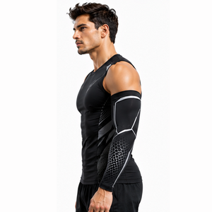 Manchons de compression pour hommes personnalisés, respirants et extensibles, pour le sport, la gym, l'entraînement, la course, le cyclisme et le fitness - Product Image 2