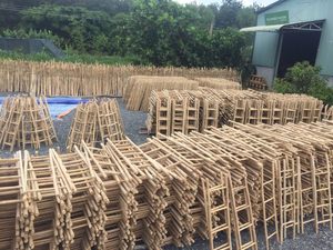 GOLcompany Traditional Style Bamboo Folding Chair for Home Apartment or Outdoor Use <b>Foldable</b> <b>Dining</b> Room Furniture Multi-color - Product Image 4