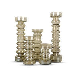Elegant Aega <b>Candlestick</b> Glass Holder for Tabletop Centerpiece and Home Decor Enhancement - Product Image 6