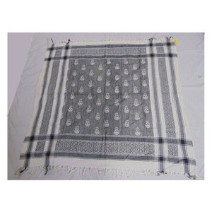 Pañuelo Keffiyeh Árabe de Alta Calidad, 100% Algodón, Tejido a Mano, con Patrón Tradicional de Calaveras, Estilo Arafat, para la Cabeza - Product Image 6
