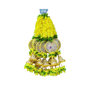 Guirnaldas Colgantes de Pared de Flores Artificiales de Genda Phool, Marigold y Tuberose, Clásicas, Elegantes, Vintage, de Lujo, para Decoración del Hogar, Bodas y Festivales - Product Image 5