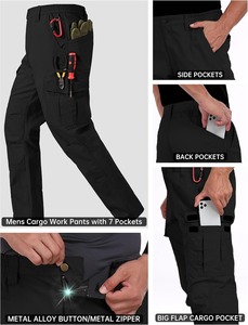 Industrial Utility <b>Work</b> <b>Pants</b> Reinforced Stitching Durable <b>Cargo</b> Workwear Supplier - Product Image 3
