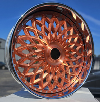 Jantes en alliage forgées sur mesure JC 5x127 5x120.65 5x139.7 24*10 26x12 26*14 à rayons flottants et déport profond pour voitures particulières
