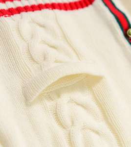 Cardigan Homme Style Européen Respirant Col V Rayé Tricoté Boutonné Tendance - Product Image 3