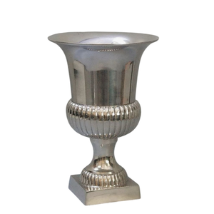 Urna de Jardín de Metal de Estilo Tradicional con Diseño Acanalado, Tallada a Mano, para Flores o Plantas Verdes - Product Image 5