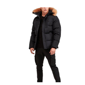 Nouvelle veste unie coupe-vent d'hiver, parka zippée, élégante et décontractée pour homme - Product Image 3