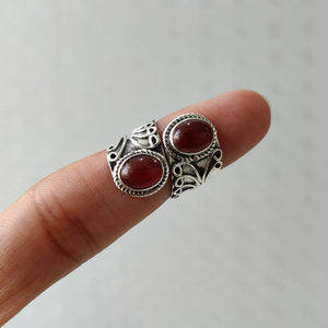 Carnelian Gemstone <b>Adjustable</b> <b>Ring</b> 925 Sterling Silver Handmade Statement <b>Ring</b> for Women Birthday Anniversary Gift <b>Ring</b> - Product Image 4