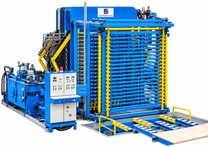 Presse à chaud industrielle pour la lamination de panneaux de contreplaqué, le collage de placages et les applications de traitement du bois à haute température - Product Image 2