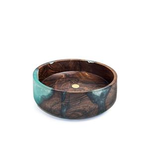 Elegante Tazón de Madera de Acacia y Resina Epoxi Hecho a Mano, Estilo Lujoso para Servir Frutas y Bocadillos, Mejora la Estética de la Mesa, Suministro Mundial - Product Image 4