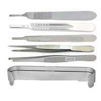 Nouveaux ensembles d'instruments chirurgicaux en acier inoxydable, couleur personnalisée, manuels, réutilisables, légers, pour la chirurgie générale