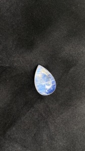 Pierres précieuses en pierre de lune arc-en-ciel naturelle certifiée, forme poire, cabochons, pierres brutes pour la création de bijoux, 8,20 carats pour bijoux - Product Image 5