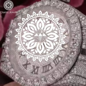 Charm_Jewels Luxury Tonneau Stainless Steel <b>Watch</b> 38mm Analog Quartz Sapphire Crystal Unisex Folding Clasp - Product Image 3