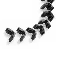 Conector de hierro de alto nivel HTY Llaves de esquina de plástico para espaciadores de aluminio Aislamiento acústico y ventanas de vidrio