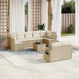 Ensemble de canapés de jardin beige - Product Image 1
