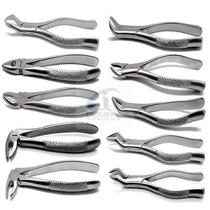 Ensemble de forceps d'extraction dentaire, 10 pièces, instruments chirurgicaux en acier inoxydable, certifiés CE, ISO13485 Classe I, outil manuel - Product Image 5
