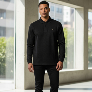 Chemise à manches longues pour homme avec logo personnalisable, motif floral, respirante, coton piqué de haute qualité, prix de gros avantageux - Product Image 6