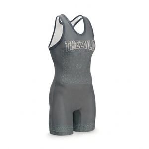 Haut de sport de lutte pour femmes |   Maillot sans manches respirant à séchage rapide |   Vêtements d'entraînement et de compétition de lutte personnalisés OEM - Product Image 4