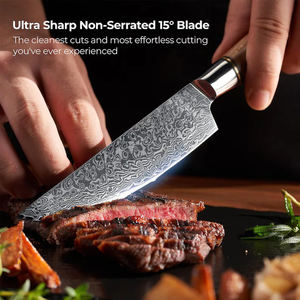 ชุดมีดดามัสกัสพร้อมด้ามไม้ไซคามอร์ธรรมชาติสวยงาม - ใบมีดคมกริบไม่หยัก - เหล็ก VG10 ญี่ปุ่น 67 ชั้น - Product Image 6