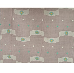 Tissu en coton tissé rose clair très demandé, respirant, léger, brodé, pour la confection de robes pour femmes et filles - Product Image 5