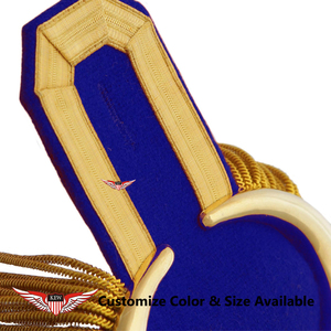 KEW Placa de epaulette para hombro personalizable, bordada con hilo trenzado y hilo de Mylar, ecológica y de estilo vintage - Product Image 2