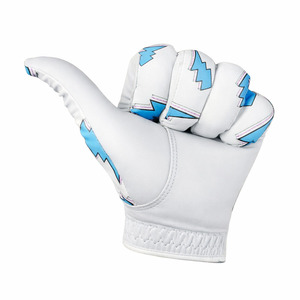 Gants de golf pour hommes en cuir Cabretta perforé, logo imprimé en sérigraphie, emballage personnalisé, fermeture antidérapante à boucle auto-agrippante - Product Image 2