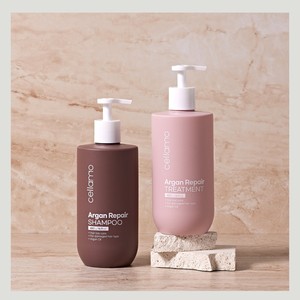 Champú anticaducidad Cellamo Korean Argan Repair Shampoo Hecho en Corea 480g Líquido Floral Herbal Para Todo Tipo de Piel - Product Image 2