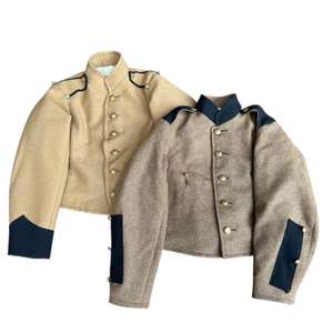 การผลิตเสื้อแจ็คเก็ตแบบเดียวกับยุคสงครามกลางเมืองสหรัฐฯ ที่ออกแบบมาเป็นชุดทหารม้าหรือชุดทหารขี่ม้าของกองทัพฝ่ายสหภาพ - Product Image 5