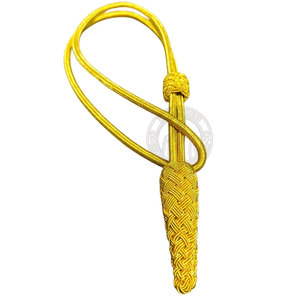 Cordon décoratif tressé fin en coton/nylon/polyester, finition nœud d'épée, léger, écologique, personnalisable pour les cérémonies - Product Image 2