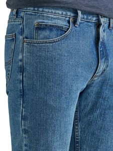 Pantalon en jean délavé léger, fournisseur OEM ODM, jean ample pour homme, pantalon en jean délavé léger à jambe large, vente en gros d'usine - Product Image 4