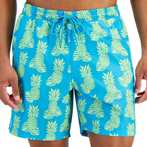 Shorts de Playa de Secado Rápido y Elásticos en 4 Direcciones, con Estampado de Piña, para Surf y Natación, Personalizables para Hombre - Product Image 3