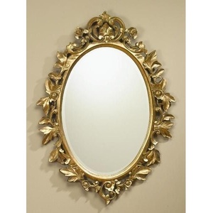 Miroir mural pour la décoration intérieure, design feuille, miroir décoratif classique et moderne, plusieurs finitions disponibles. - Product Image 5
