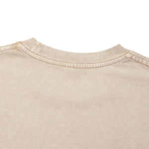Custom Brand Front Heavyweight 100% Cotton Men's Loose Fit Oversized <b>Boxy</b> <b>T</b>-<b>shirt</b> Quick Dry Breathable Acid Wash Vintage Style - Product Image 5