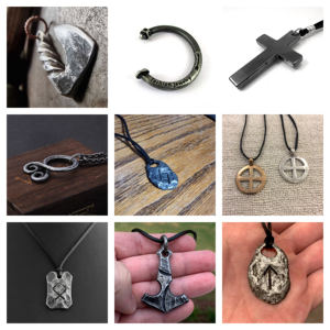 สร้อยคอใบหยดปลอมด้วยมือยุคกลางเครื่องประดับคริสเตียนของขวัญสำหรับเขาโดยงานฝีมือ RF สำหรับงานปาร์ตี้แฮนด์เมดสำหรับเด็ก - Product Image 4